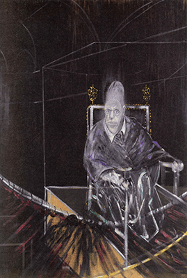 Pope I, 1951. Aberdeen Art Gallery and Museums Collection, Artwork: © 2021 Estate of Francis Bacon/Artists Rights Society (ARS), New York/DACS, London